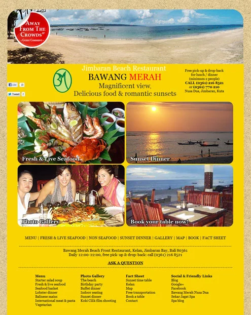 Restaurante Bawang Merah Beach Jimbaran