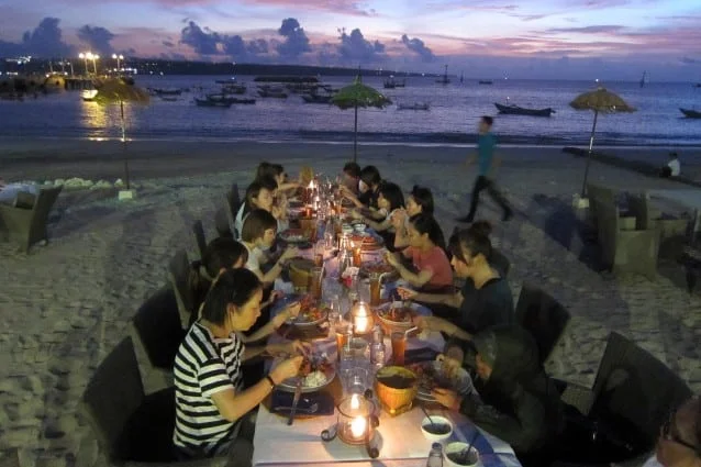 sunset dinner ryubi school