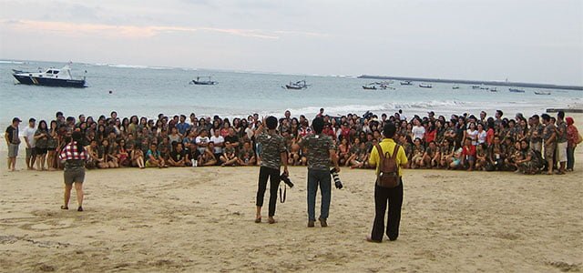 大型海灘晚宴 260 人