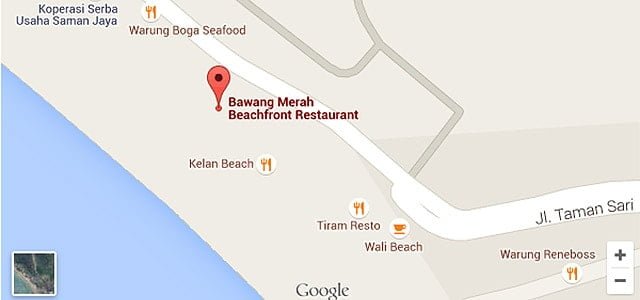 Carte du restaurant Jimbaran Seafood