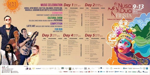 Schedule Nusa Dua Fiesta
