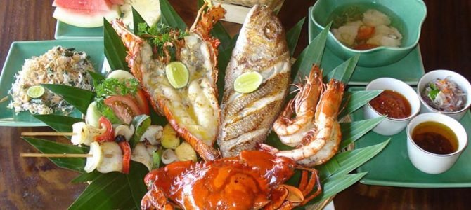 Hidangan Spesial Keranjang Makanan Laut