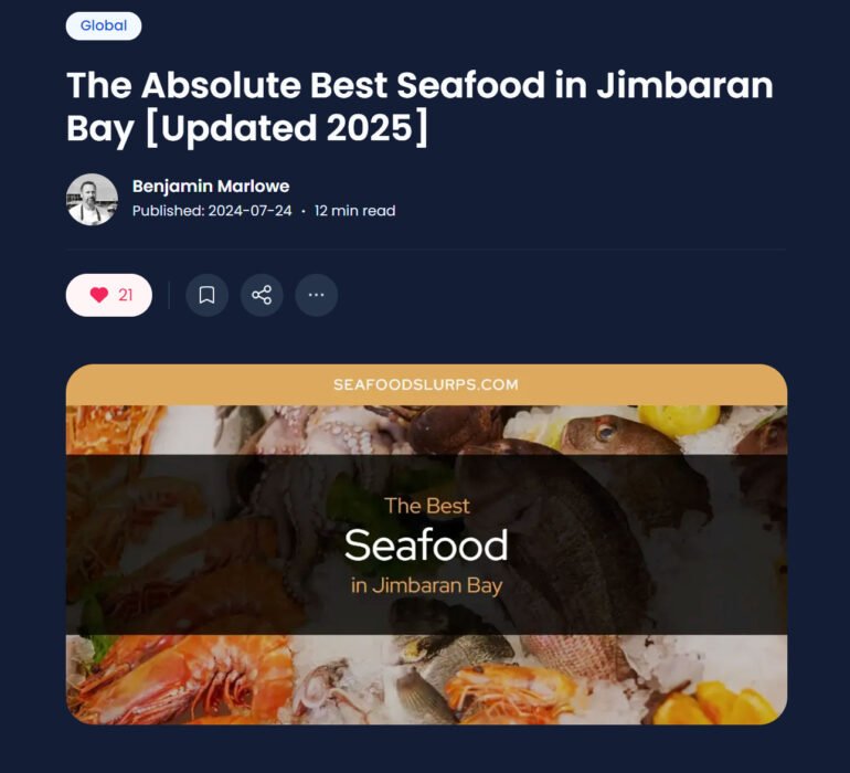 jimbaran seafood review